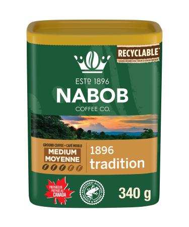 Nabob Medium Roast 1896 Tradition Ground Coffee 340g Canister