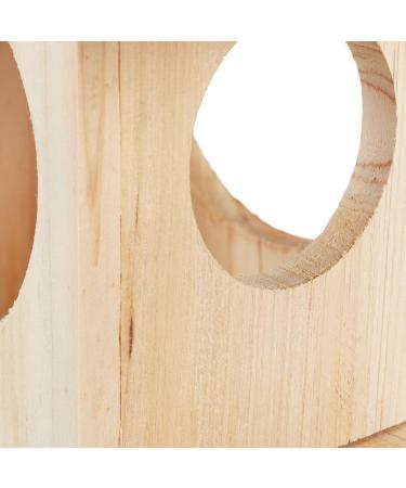 Relaxdays Squirrel Feeder House Feeding Station Box Hanging Wooden HWD: 17.5 x 14 x 25 cm Natural Spruce Wood Brown Pack of 1 - Buy Online on GoSupps.com