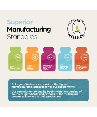 Legacy Wellness Zen Ease Calm Mind Supplement - Natural Vegan Formula with 5-HTP Ashwagandha & L-Theanine - Promote Peace & Relaxation - International Shipping Available - Buy Online on GoSupps.com