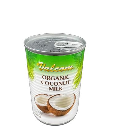 Buy Valcom Organic Coconut Milk 400ml - Pure & Natural Coconut Cream for Cooking & Beverages | International Shipping Available - Buy Online on GoSupps.com