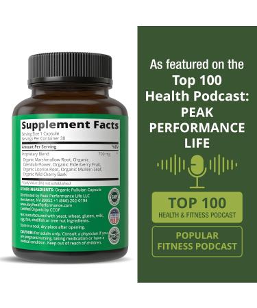 USDA Organic Lung Detox For Smokers And Non Smokers with 6 Top Ingredients. Mullein Leaf Marshmallow Root Calendula. Lungs Cleanse For Better Respiratory Health. Lung Support Capsules Supplement - Buy Online on GoSupps.com