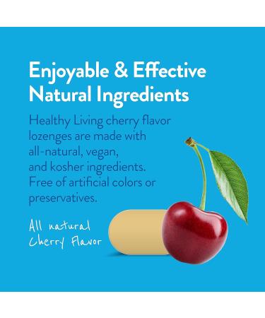 Healthy Living Cherry Zinc Lozenges Homeopathic Cold Remedy Reduces Duration of The Common Cold Sore Throat Cough Congestion and Post Nasal Drip 50 Count 50 Count (Pack of 1) - Buy Online on GoSupps.com