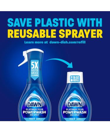 Dawn Powerwash Spray - Fresh Pine Dish Soap & Cleaning Supplies | 16 Fl Oz Starter Kit for Effortless Dishwashing - International Shipping Available - Buy Online on GoSupps.com