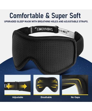 Blackout Sleep Mask for Men and Women | Light Blocking Eye Mask for a Restful Sleep - Buy Online on GoSupps.com