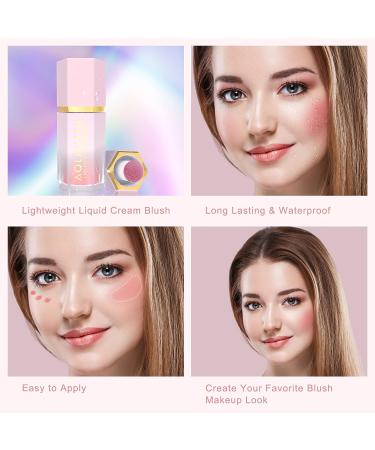 AOLAILIYA Liquid Blush Makeup | High-Pigmented Cheek Tint Stick for Women | Long-Wearing & Waterproof Formula | Natural Glossy Finish - Buy Online on GoSupps.com