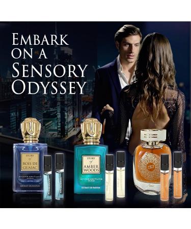 Prince Parfums Dubai Men's Discovery Kit - Journey in Fragrance - 6 x 5ML Kit of Bois De Guaiac Amber Woods and Amir - Extrait de Parfum Collection - The Essence of Sophistication Discovery Kit - Bois De Guaiac Amber Woods Amir - Buy Online on GoSupps.com
