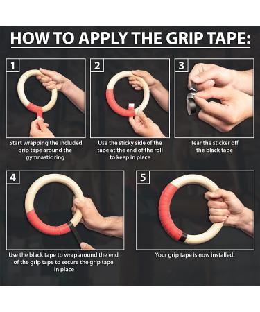 Synergee Wood Olympic Gymnastics Rings 1.25" and 1" Grip with Adjustable Straps & Grip Tape for Pull Ups  Dips and Muscle Ups d) 1.25" with Grip Tape - Buy Online on GoSupps.com