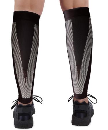 Shop Leteq Sport Compression Calf Sleeve 20-30 mmHg - Relief for Shin Splints | Large-X-Large | Black - International Shipping Available - Buy Online on GoSupps.com