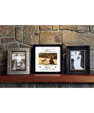 KCRasan Dog Memorial Picture Frame - Pet Loss Gift - Remembrance Frame for Dog or Cat - Sympathy Pet Tribute Keepsake (9x9 Black) - Buy Online on GoSupps.com