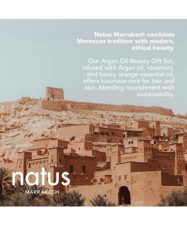 Women's Argan Oil Beauty Set - Shampoo Shower Gel Hair Serum Body Lotion & Wooden Comb | Nourishing & Energizing Routine | Vegan & Cruelty-Free | All Hair/Skin Types - Shop Internationally - Buy Online on GoSupps.com