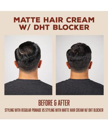 Suavecito Pomade Matte Hair Cream with DHT Blocker - Styling for Thinning Hair, Low Shine Light Hold for Hair Regrowth & Volume - Buy Online on GoSupps.com