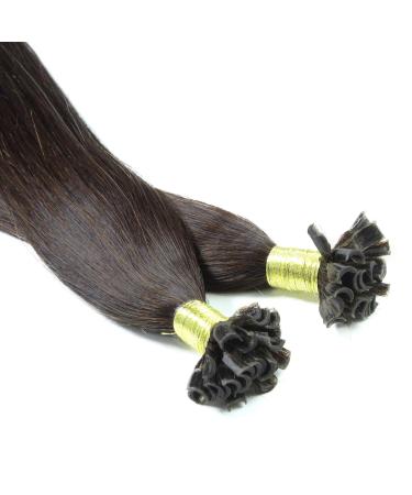 Hair2Heart Real Hair Bondings Extensions - 50 Strands 1g 60cm Medium Brown 4/0 | Premium Quality International Shipping - Buy Online on GoSupps.com