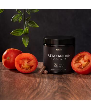 Astaxanthin 24mg + Lycopene 50mg Clinical Strength Carotenoids Skin Supplement w. 100% Natural from MicroAlgae - Best Astaxanthin Supplements for Skin Health & Pigmentation - Astaxantina - Buy Online on GoSupps.com
