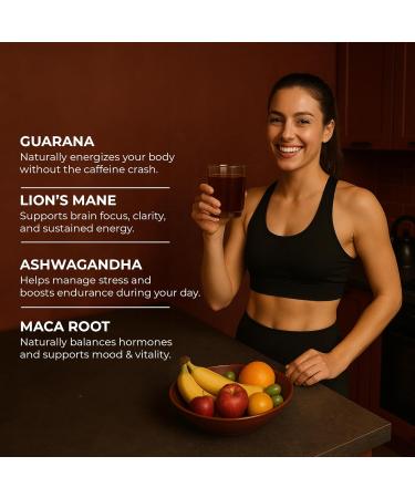 BloomBoost Guarana Powder 1 000mg Per Serv - Lion s Mane Ashwagandha Maca... Natural Caffeine Energizer Brazilian Herbal Extract Bulk Superfood Vegan Friendly & Non-GMO - 10.6oz (75 Servings) - Buy Online on GoSupps.com