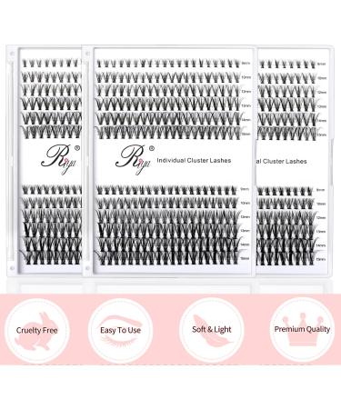 Riya Lash Clusters DIY 10D-20D Eyelash Extensions - 240pcs D Curl Volume Wispy Individual Lashes for DIY at Home - (10D-20D 0.07D 9-15Mixed) - Buy Online on GoSupps.com