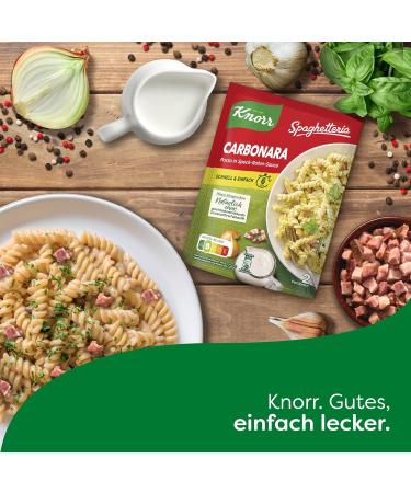 Knorr Spaghetteria Pasta Ready Meal Carbonara - Delicious 155g Pasta Dish | 9 Pieces | International Shipping - Buy Online on GoSupps.com