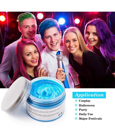 Silver Grey Hair Color Wax 4.23 oz - Instant Hair Dye for Unisex Hairstyles - Party, Cosplay, Halloween - Buy Online on GoSupps.com