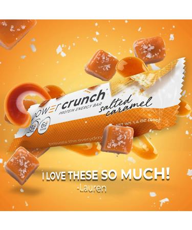 BNRG Power Crunch Protein Energy Bar - Original Salted Caramel, 12 Pack (1.4 oz Each) - Healthy Snack - Buy Online on GoSupps.com