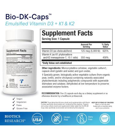 Biotics Research Mg-Zyme Triple Magnesium Complex for Sleep Relaxation & Bone Health + Bio-DK Caps Emulsified Vitamin D3 & K1/K2 for Strong Bones Heart & Immune Support 100 Capsules & 60 Capsules - Buy Online on GoSupps.com
