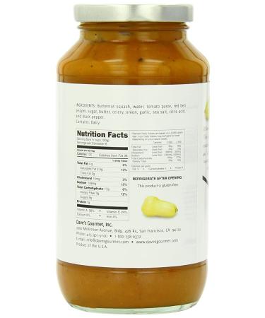 Dave's Gourmet Butternut Squash Pasta Sauce 25.5 oz - 1.59 lb | Standard Packaging - Buy Online on GoSupps.com