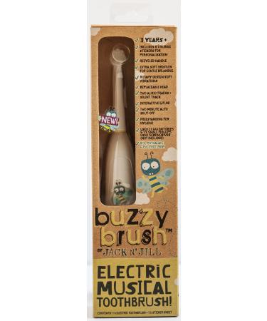 Jack n' Jill Buzzy Brush Electric Musical Toothbrush 1 Electric Toothbrush + 1 Sticker Sheet
