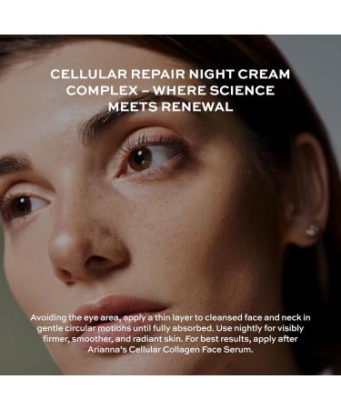 Arianna Skincare Cellular Repair Night Cream Complex Natural Facial Creams Nourishes Skin Overnight Absorbs Quickly Long-lasting Vegan Night Cream - Buy Online on GoSupps.com