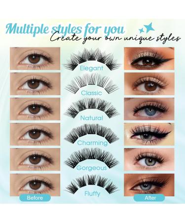 Self Adhesive Eyelashes Reusable 72PCS Cluster Lashes DIY Lash Extension Kit Individual Lashes Kit 10-16mm D Curl Eyelashes with Glue Adhesive No Glue Needed Eyelash Clusters Kit by GEMERRY(A03-Kit) Z-KIT A03 - Buy Online on GoSupps.com