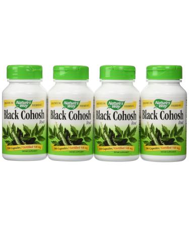 Nature's Way Black Cohosh Root, 100 Capsules (Pack of 4)