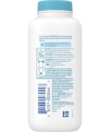 Johnson's Baby Cornstarch Powder with Aloe & Vitamin E - Hypoallergenic, Paraben-Free, 4 oz (Pack of 1) - Buy Online on GoSupps.com