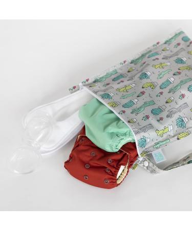 Bumkins Zippered Wet Bag Cacti - Waterproof and Reusable | Buy Online - Buy Online on GoSupps.com