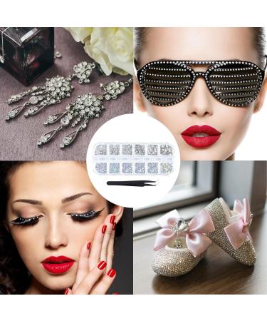 Ylyy 1440 Pieces Crystal Road Stones - Round Glass Stones with Tweezers & 5 Pick-Up Tools for Creative Projects | International Shipping Available - Buy Online on GoSupps.com