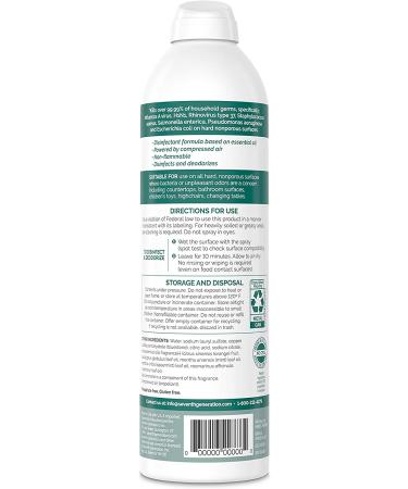 Seventh Generation Eucalyptus Spearmint & Thyme Disinfectant Spray 13.9oz - Pack of 4 - Buy Online on GoSupps.com