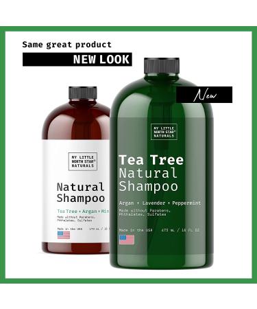 Tea Tree Dandruff Shampoo for Thinning Hair and Hair Loss - Sulfate Free with Peppermint Oil & Vitamin E - 16 Fl Oz - Made in USA - Buy Online on GoSupps.com
