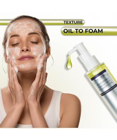 Cleansing Oil for Face | Makeup Remover for Dry & Sensitive Skin | Cold Pressed Omega-Rich Facial Cleanser with Castor & Chia Seed Oil - Buy Online on GoSupps.com