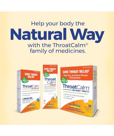 Boiron ThroatCalm Spray - Natural Sore Throat Relief with Echinacea | Benzocaine-Free Mint Flavor | 0.68 Fl Oz - Shop Internationally - Buy Online on GoSupps.com