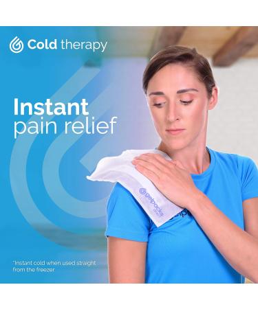 Gelpacks Direct Hot Cold Gel Pack (Large 28 x 18 cm) with Non-Woven Sleeve - Ice & Heat Pack for Sports Injuries - Microwavable & Reusable - Buy Online on GoSupps.com