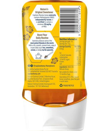 Capilano Manuka Honey MGO 30 250g - Pure and Natural Manuka Honey - Buy Online on GoSupps.com