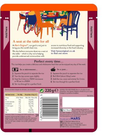 Ben's Original Wholegrain Brown Spicy Mexican Microwave Rice Pouch 220g - Buy Online on GoSupps.com