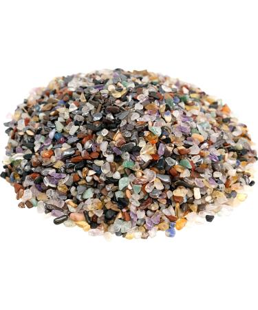 Gemstone tumbled stones in mix 1 kg micro 0.2 to 0.7 cm tumbled stone mix mini extra small