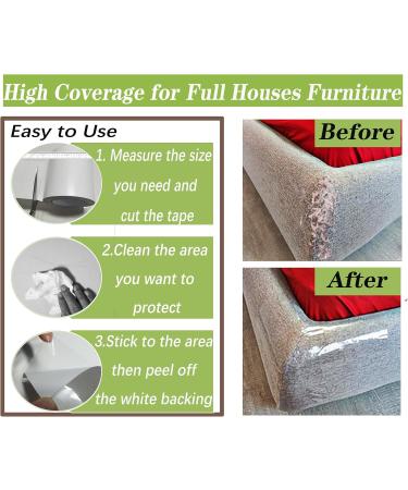 ZENGSUSU Double Sided Cat Scratch Tape 4inch*1080inch Furniture Protectors from Cats Training Tape for Couch/Carpet/Sofa/Door - Buy Online on GoSupps.com