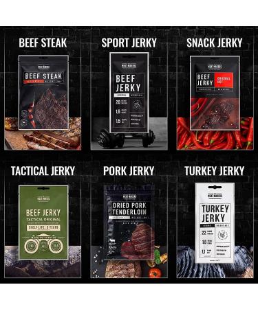 Buy The Meat Makers Peppered Beef Jerky (100g) - High Protein Dried Steak Snack | International Shipping - Buy Online on GoSupps.com