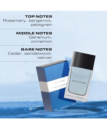 Sea Of Stars - 3.4 Oz Eau De Toilette - Fragrance Mist For Men - Fruity Aromatic Scent - Cologne Spray With Rosemary Bergamot Geranium Cedar Accords Fruity Aromatic 3.4 Fl Oz (Pack of 1) - Buy Online on GoSupps.com