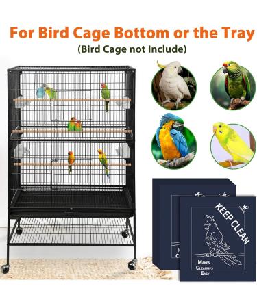 Bird Cage Liners Parrot Cage Liners 50pcs Disposable Cage Liners for Birds Non-Woven Pre-cut Large Bird Cage Liners For Parrot Parakeet Conure Cockatiel Bird Cage Paper Liners 20 x 18 inch Blue 50Pcs Blue - Buy Online on GoSupps.com