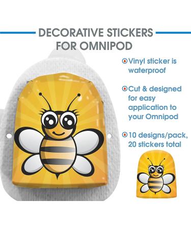 20 Pack Omnipod Adhesive Stickers - Insulin Pump Accessory Patches - Buy Online on GoSupps.com