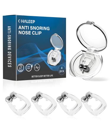 Anti Snoring Devices Snore Stopper with Adjustable Magnet Silicone Nose Clip Stop Snoring Effective to Relieve Snoring Snoring Solution for Comfortable and Quieter Sleep White M White M