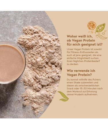 Premium Vegan Protein Powder 1200g - 21g Protein Per Serving | Cookie Dough Flavor - Soy Rice Peas Chia Sunflower & Pumpkin Seed - Buy Online on GoSupps.com