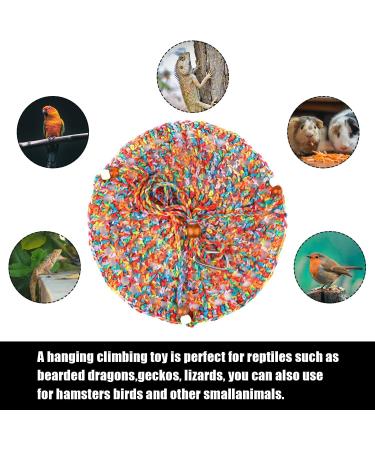 Reptile Hammock with Pet Leash Reptile Hammock Swing Hanging Bed Cotton Rope Weaving Lizard Swing Bed Swing Toy Reptile for Lizard Reptiles Birds Pets - Buy Online on GoSupps.com