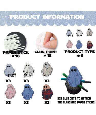 18pcs Glitter Dessert Cupcake Topper Cheer to Worldwide Popular Singer Theme Decor Pick for Fan Men Women Happy Birthday Concert Party Decorations Supplies - Buy Online on GoSupps.com