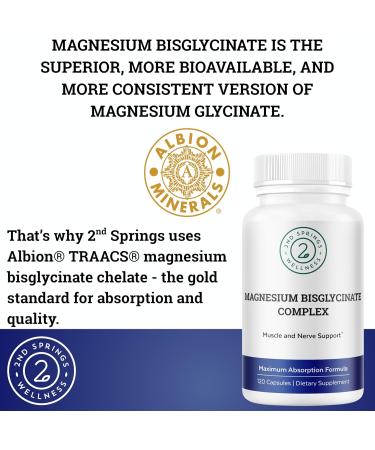 2nd Springs Magnesium Bisglycinate + 7 Mushroom Complex Bundle | Calm Energy Immunity Muscle Support Focus Stress Balance & Daily Wellness - Buy Online on GoSupps.com