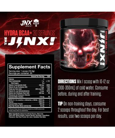 JNX SPORTS The Jinx! Hydra BCAA+ Post Workout Recovery Drink - 30 Servings Watermelon | Electrolytes for Men & Women - Boost Hydration & Recovery - International Shipping Available - Buy Online on GoSupps.com